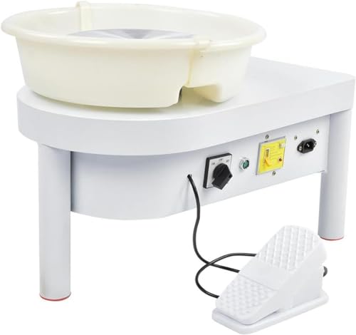 NArra Elektrische Töpferscheibe, 25cm, 350 W, Keramik-Formmaschine, Ton-Spinnrad für Erwachsene, Anfänger, DIY-Keramikhandwerk mit Fußpedal und Beinen im Schulunterricht, Töpferstange, Heimgebrauch NArra Elektrische Töpferscheibe, 25cm, 350 W, Keramik-Formmaschine, Ton-Spinnrad für Erwachsene, Anfänger, DIY-Keramikhandwerk mit Fußpedal und Beinen im Schulunterricht, Töpferstange, Heimgebrauch von NArra