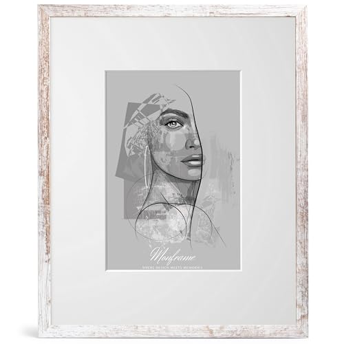 NB Akzent Bilderrahmen Vintage mit Passepartout 33x48 cm - Rahmengröße 40x55 cm - Chloe 20 mm MDF Holzrahmen - Acrylglas NB Akzent Bilderrahmen Vintage mit Passepartout 33x48 cm - Rahmengröße 40x55 cm - Chloe 20 mm MDF Holzrahmen - Acrylglas von NB Akzent