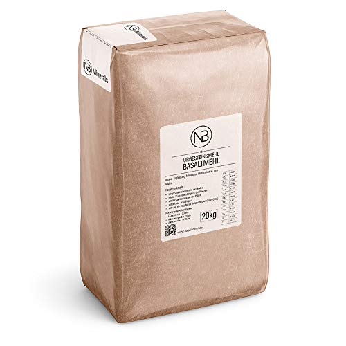 NB Minerals Basaltmehl Urgesteinsmehl Basalt Powder Vulkanstaub Mineraldünger 20kg Dünger von NB Minerals