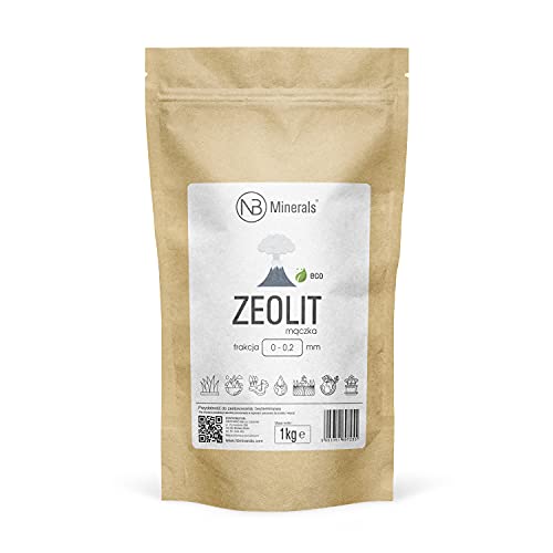 Zeolith 0-0,2 mm Pulver reines Naturprodukt hoher Klinoptilolith Gehalt - 1kg von NB Minerals