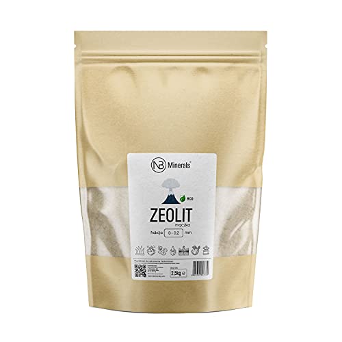 Zeolith 0-0,2 mm Pulver reines Naturprodukt hoher Klinoptilolith Gehalt - 2,5kg von NB Minerals