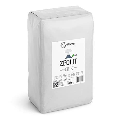Zeolith 2,5-5 mm Naturprodukt hoher Klinoptilolith Gehalt - 25kg von NB Minerals
