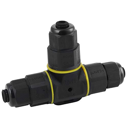 Abzweigdose Kabelverbinder Wasserdicht IP68 T-Form 3-polig Außen Kabelverbinder Hülse Ø1-8mm von NB