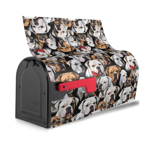 American Bulldog Head Print Charming Waterproof Magnetic Mailbox Cover Cute Decor Mailbox Wraps for Standard American Bulldog Head Print Charming Waterproof Magnetic Mailbox Cover Cute Decor Mailbox Wraps for Standard von NBAGHPQ