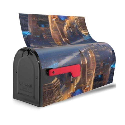 City Picture Night Print Charming Waterproof Magnetic Mailbox Cover Cute Decor Mailbox Wraps for Standard City Picture Night Print Charming Waterproof Magnetic Mailbox Cover Cute Decor Mailbox Wraps for Standard von NBAGHPQ