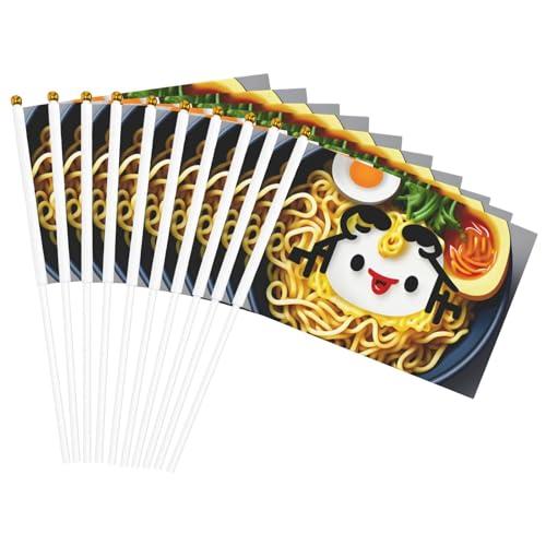 Eierbecher, Nudeln, Ramen-Druck, Erleichterung, Handflagge, leicht, Parade, Heimdekoration, Events, vielseitig einsetzbar von NBAGHPQ