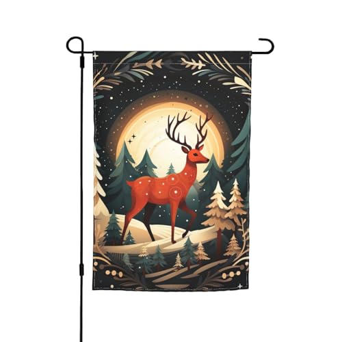 Frohe Weihnachten Hirsch Druck Verschiedene Flaggen Gartenflagge Outdoor Flagge Hofdekoration für Terrasse Veranda oder Rasen Flagge Frohe Weihnachten Hirsch Druck Verschiedene Flaggen Gartenflagge Outdoor Flagge Hofdekoration für Terrasse Veranda oder Rasen Flagge von NBAGHPQ