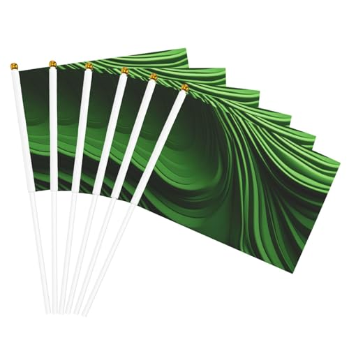 Grüne Kurve Textur Druck Erleichterung Handflagge Leichte Parade Home Decor Events Vielseitige Verwendung Grüne Kurve Textur Druck Erleichterung Handflagge Leichte Parade Home Decor Events Vielseitige Verwendung von NBAGHPQ