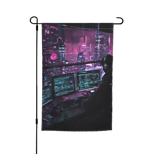 Hacker Era Print Verschiedene Flaggen Gartenflagge Outdoor Flagge Hofdekoration für Terrasse Veranda oder Rasen Flagge Hacker Era Print Verschiedene Flaggen Gartenflagge Outdoor Flagge Hofdekoration für Terrasse Veranda oder Rasen Flagge von NBAGHPQ