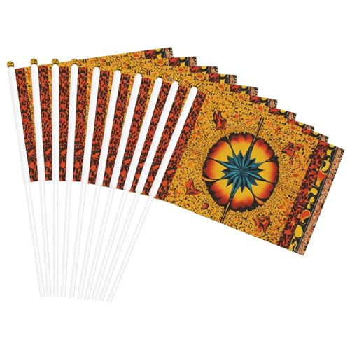 Indianer-Muster-Druck, Handflagge, leicht, Parade, Heimdekoration, Events, vielseitig einsetzbar von NBAGHPQ