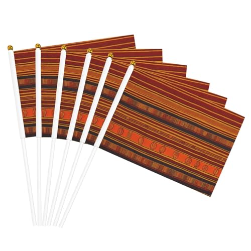 Indianer-Muster-Druck, Handflagge, leicht, Parade, Heimdekoration, Events, vielseitig einsetzbar von NBAGHPQ