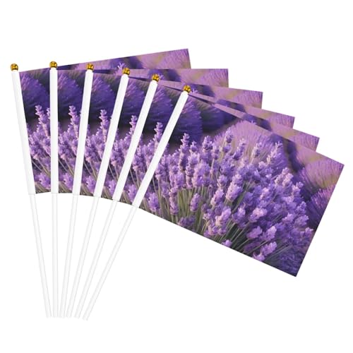 Lila Lavendel Felddruck Facilitation Handheld Flagge Leichte Parade Home Decor Events Vielseitige Verwendung Lila Lavendel Felddruck Facilitation Handheld Flagge Leichte Parade Home Decor Events Vielseitige Verwendung von NBAGHPQ