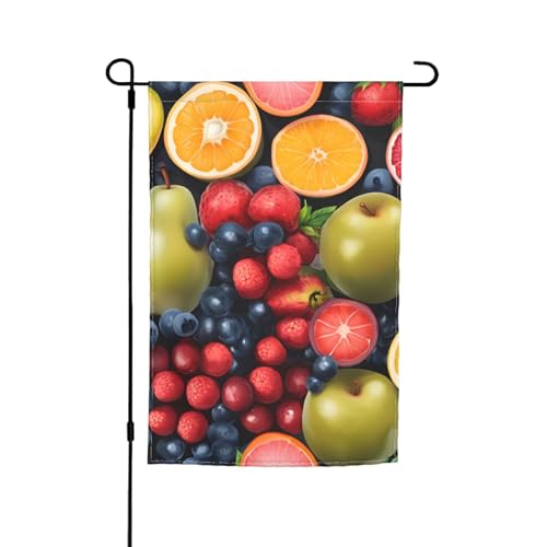 Obstbild-Standard-Druck, verschiedene Flaggen, Gartenflagge, Outdoor-Flagge, Hofdekoration für Terrasse, Veranda oder Rasenflagge von NBAGHPQ
