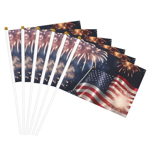 Patriotische Flagge zum 4. Juli mit amerikanischer Flagge, leichte Parade, Heimdekoration, Events, vielseitig einsetzbar von NBAGHPQ