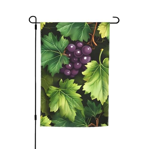 Schöne Gartenflagge, Motiv: Weinblätter, Gartenflagge, Gartenflagge, Hofdekoration für Terrasse, Veranda oder Rasenflagge von NBAGHPQ