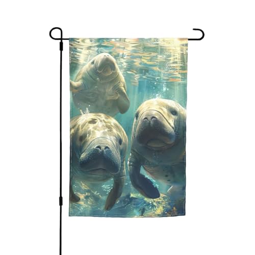 Seekuh Tiere Druck Verschiedene Flaggen Gartenflagge Outdoor Flagge Hofdekoration für Terrasse Veranda oder Rasen Flagge Seekuh Tiere Druck Verschiedene Flaggen Gartenflagge Outdoor Flagge Hofdekoration für Terrasse Veranda oder Rasen Flagge von NBAGHPQ