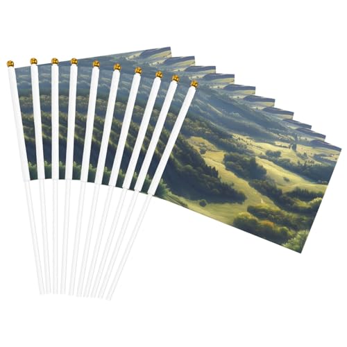 Shining Overlook Print Facilitation Handheld Flag Lightweight Parade Home Decor Events Versatile Usage Shining Overlook Print Facilitation Handheld Flag Lightweight Parade Home Decor Events Versatile Usage von NBAGHPQ