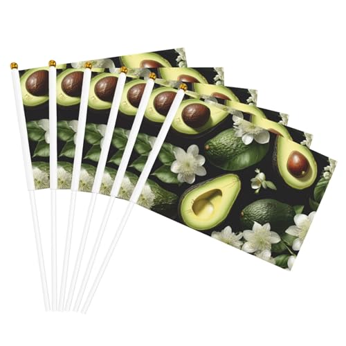 Viele Avocado-Bilder, Druckeinrichtung, Handflagge, leicht, Parade, Heimdekoration, Veranstaltungen, vielseitig einsetzbar von NBAGHPQ
