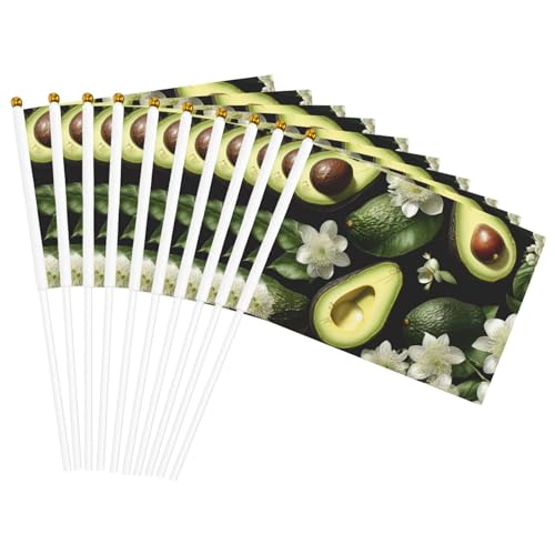 Viele Avocado-Bilder, Druckeinrichtung, Handflagge, leicht, Parade, Heimdekoration, Veranstaltungen, vielseitig einsetzbar von NBAGHPQ