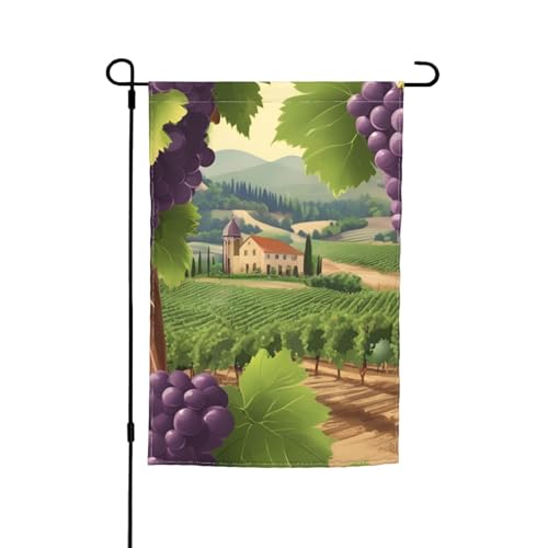 Weinherstellung Weinkellerei Trauben Felddruck Verschiedene Flaggen Gartenflagge Outdoor Flagge Hofdekoration für Terrasse Veranda oder Rasen Flagge Weinherstellung Weinkellerei Trauben Felddruck Verschiedene Flaggen Gartenflagge Outdoor Flagge Hofdekoration für Terrasse Veranda oder Rasen Flagge von NBAGHPQ
