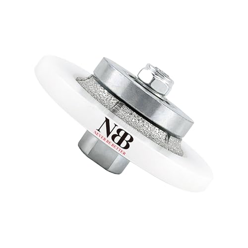 NBB Diamant-Profilscheibe Diamantfräser mit großer Abdeckführung Fräsbohrer Profilrad Bohrer zum Profilieren für Porzellan Fliesen Keramik Granit Marmor Stein für Winkelschleifer(Half-Bullnose B5) NBB Diamant-Profilscheibe Diamantfräser mit großer Abdeckführung Fräsbohrer Profilrad Bohrer zum Profilieren für Porzellan Fliesen Keramik Granit Marmor Stein für Winkelschleifer(Half-Bullnose B5) von NBB
