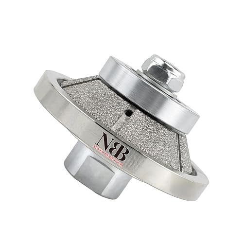 NBB Diamant-Profilscheibe Diamantfräser mit Eisenabdeckung Fräsbohrer Diamant-Profilrad Bohrer zum Profilieren für Porzellan Fliesen Keramik Granit Marmor Stein für Winkelschleifer(Bevel E10) von NBB