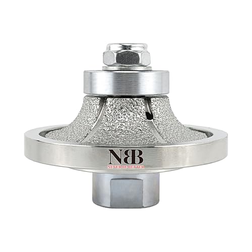 NBB Diamant-Profilscheibe Diamantfräser Fräsbohrer Trennreibahle Profilierungs-Bit für Porzellan Fliesen Keramik Granit Marmor Stein einfach zu verwenden auf Winkelschleifer(Half-Bullnose B15) von NBB