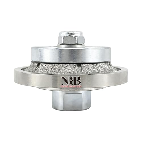 NBB Diamant-Profilscheibe Diamantfräser Fräsbohrer Trennreibahle Profilierungs-Bit für Porzellan Fliesen Keramik Granit Marmor Stein einfach zu verwenden auf Winkelschleifer(Half-Bullnose B5) von NBB