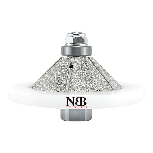 NBB Diamant-Profilscheibe Diamantfräser Fräsbohrer Trennreibahle Profilierungs-Bit für Porzellan Fliesen Keramik Granit Marmor Stein einfach zu verwenden auf Winkelschleifer (E Bevel, E25) von NBB