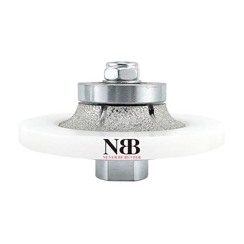 NBB Diamant-Profilscheibe Diamantfräser Fräsbohrer Trennreibahle Profilierungs-Bit für Porzellan Fliesen Keramik Granit Marmor Stein einfach zu verwenden auf Winkelschleifer (Half-Bullnose, B10) von NBB