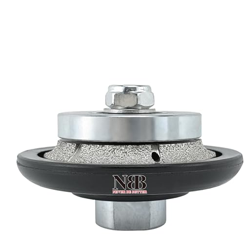 NBB Diamant-Profilscheibe Diamantfräser Fräsbohrer Trennreibahle Profilierungs-Bit für Porzellan Fliesen Keramik Granit Marmor Stein einfach zu verwenden auf Winkelschleifer (Half-Bullnose, B5) von NBB