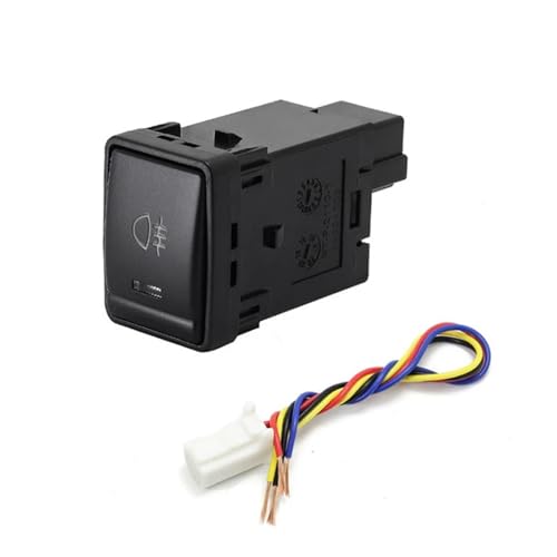 NBCNZCTSAS 1PC Auto LED Parkplatz Radar Servolenkung Rad Wärme Nebel Licht Schalter Push Button Fit for Nissan Navara Sylphy 12-19 X-Trail 14-20(Rear Fog Lights) von NBCNZCTSAS