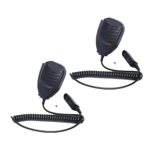 NBCNZCTSAS 2 Stücke Passend for Baofeng UV-9R Wasserdichtes Lautsprechermikrofon Passend for BaoFeng UV-XR UV-9R Plus GT-3WP UV-5S Wasserdichtes Walkie Talkie CB-Radio von NBCNZCTSAS