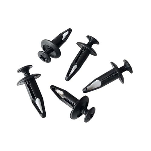 NBCNZCTSAS 50 stücke Auto Fastener Fit for Ford Bumper Fender Retainer 6,5mm Loch Kunststoff Schraube Nieten Befestigungs Clip Abdeckung Auto tür Trim Panel Clips von NBCNZCTSAS