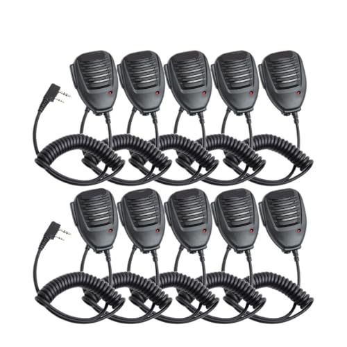 NBCNZCTSAS Original tragbares Funkgerät, passend for Pofung UV-5R BF-888S, passend for BaoFeng-Handmikrofon for Walkie-Talkie BFUV5R(10PCS) von NBCNZCTSAS