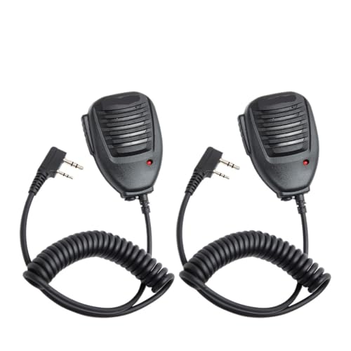 NBCNZCTSAS Original tragbares Funkgerät, passend for Pofung UV-5R BF-888S, passend for BaoFeng-Handmikrofon for Walkie-Talkie BFUV5R(2PCS) von NBCNZCTSAS