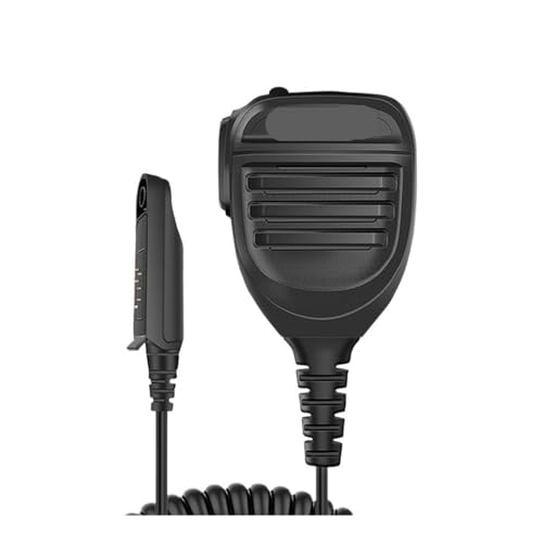 NBCNZCTSAS Passend for Baofeng-Mikrofon UV68 Pro Max V2 Walkie Talkie, wasserdichtes PTT-Lautsprechermikrofon, passend for UV9R Pro UV S22 Pro V2 BF 9700 GT 3WP Ham Radio(Dual PTT-Mic-Black) von NBCNZCTSAS