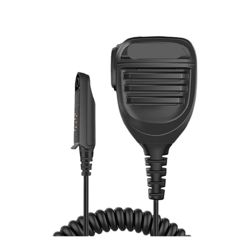 NBCNZCTSAS Passend for Baofeng-Mikrofon UV68 Pro Max V2 Walkie Talkie, wasserdichtes PTT-Lautsprechermikrofon, passend for UV9R Pro UV S22 Pro V2 BF 9700 GT 3WP Ham Radio(Single PTT-Mic-Black) von NBCNZCTSAS