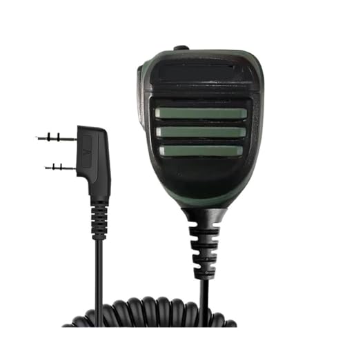NBCNZCTSAS Passend for Baofeng Walkie Talkie Lautsprecher Mikrofon PTT Mic Passend for BUV5R UV-16 Pro UV-13 Plus Zweiwegradio Passend for QuanSheng UV-K5(8) UV-K6(Dual PTT-Green) von NBCNZCTSAS