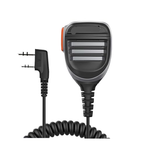 NBCNZCTSAS Passend for Baofeng Walkie Talkie Lautsprecher Mikrofon PTT Mic Passend for BUV5R UV-16 Pro UV-13 Plus Zweiwegradio Passend for QuanSheng UV-K5(8) UV-K6(Dual PTT-Grey) von NBCNZCTSAS