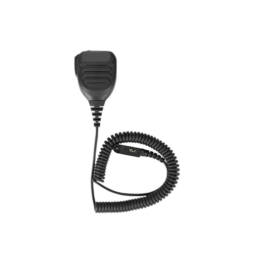 NBCNZCTSAS Passend for ZASTONE UV008 Mikrofon Walkie Talkie Megaphon Handmuschi Lautsprecher Zwei wya Radio Zubehör Passend for PTT Sender 6-poliger Stecker von NBCNZCTSAS