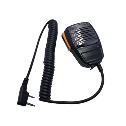 NBCNZCTSAS Peaker-Mikrofon passend for Baofeng UV-5R BF-888S UV5R GT-3TP, passend for Kenwood TK3107 TK3207, passend for PUXING PX-777 Radio Walkie Talkie Handmikrofon von NBCNZCTSAS