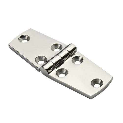 1 STÜCKE Edelstahl 316 Guss Türbandscharnier Mit 6 Löchern 76mm 102mm Spiegel Polieren Scharniere Boot(38X76mm) von NBDUGQ