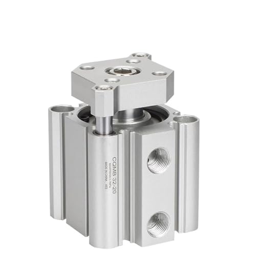 1 stück CQMB12 CQMB16 CQMB20 CQMB25 CQMB32 CQMB40 50 63 80 100 Hub 5 bis 100 mm Kompakte Führungsstange Luft pneumatischer Zylinder(CQMB12,Stroke 15mm) von NBDUGQ