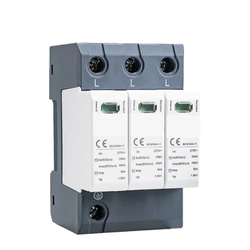1 stück GSP9 40KA SPD 3P AC275V AC385V 400V 440V Din-schiene Überspannungsschutz schutz Niederspannungsableiter(3P AC275V 40KA) von NBDUGQ