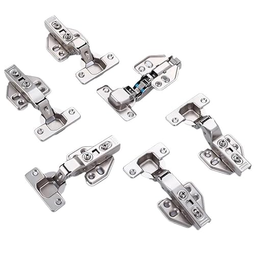 1 stück Hydraulische Kaltgewalzte Stahl Schrank Kleiderschrank Tür Scharnier Stille Möbel Tür Halterung Feste Installation Dämpfung(Self-unloading-silver type A straight arm) von NBDUGQ