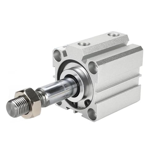 1 stück SDA100-SB Bohrung 100mm Hub 5 bis 100mm Innen-/Außengewinde Luftpneumatikzylinder Doppeltwirkend Kompaktzylinder(Stroke 5mm,SDA-B) von NBDUGQ