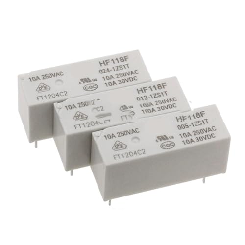 2PCS Relais HF118F 005-1ZS1T HF118F-012-1ZS1T HF118F 024-1ZS1T HF118F 012-1ZS1T HF118F 024 1ZS1T 5PIN 5V/12V/24V 10A(HF118F-05V-1ZS1T) von NBDUGQ