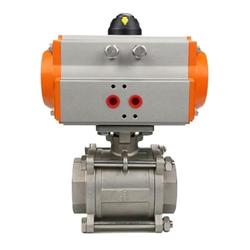 DN8 DN10 DN15 DN20 DN25 DN32 DN40 DN50 Dreiteiliges pneumatisches Kugelventil mit hoher Plattform 304 Doppeltwirkender Zylinder(DN15) von NBDUGQ