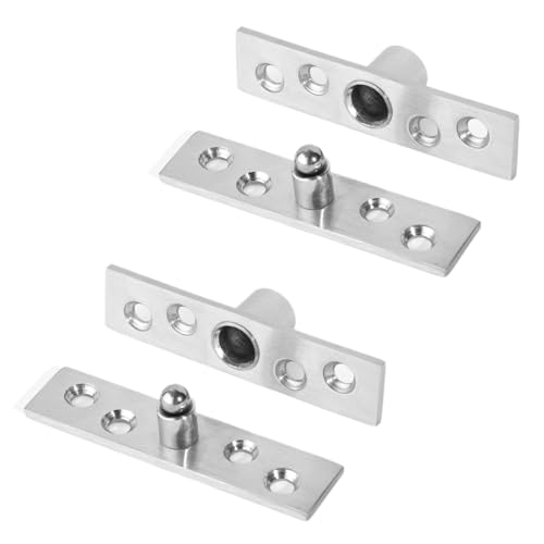 Drehscharnier aus Edelstahl mit zentraler und versetzter Achse, um 360 Grad drehbares Türscharnier, das die Welle nach oben und unten for Türen verdeckt(Stainless) von NBDUGQ